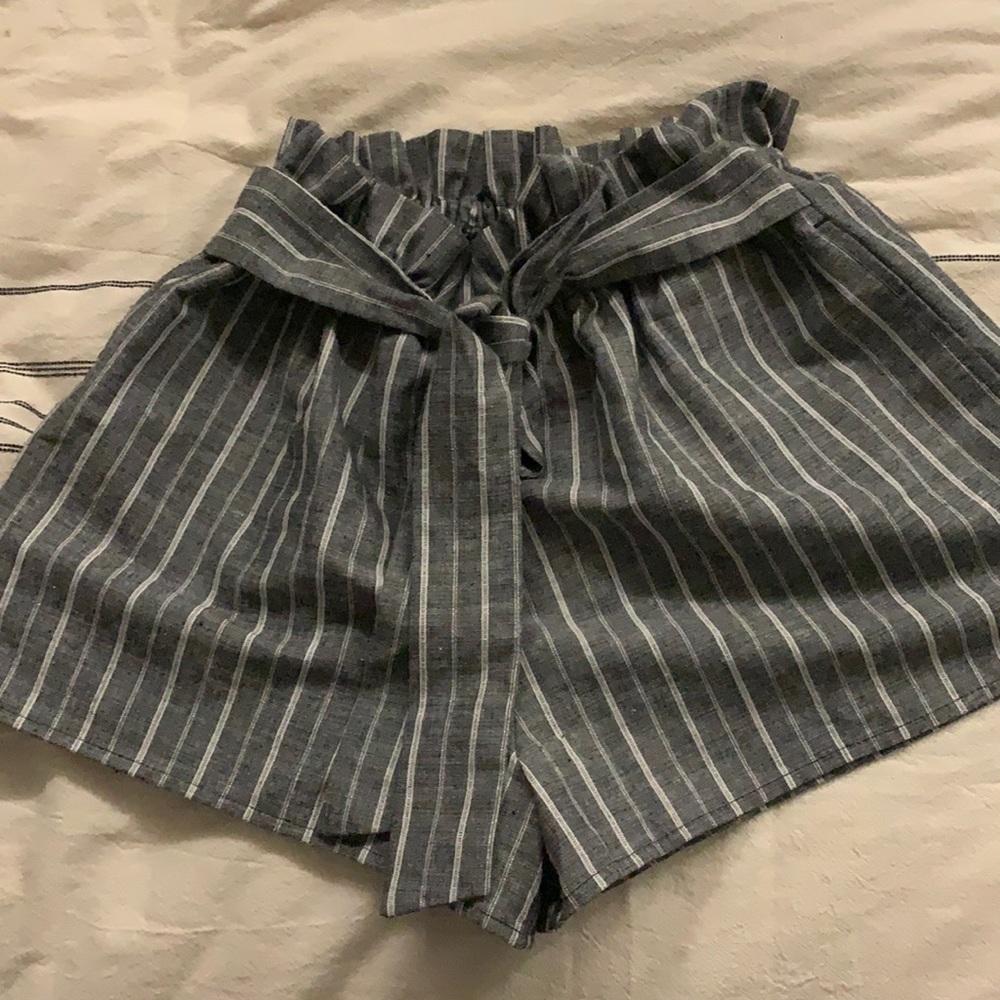 Love Tree Paperbag Waist Shorts
